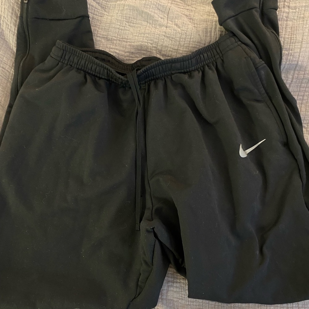 Nike dri fit crop leggings Women Size S Black Pockets Yoga Workout